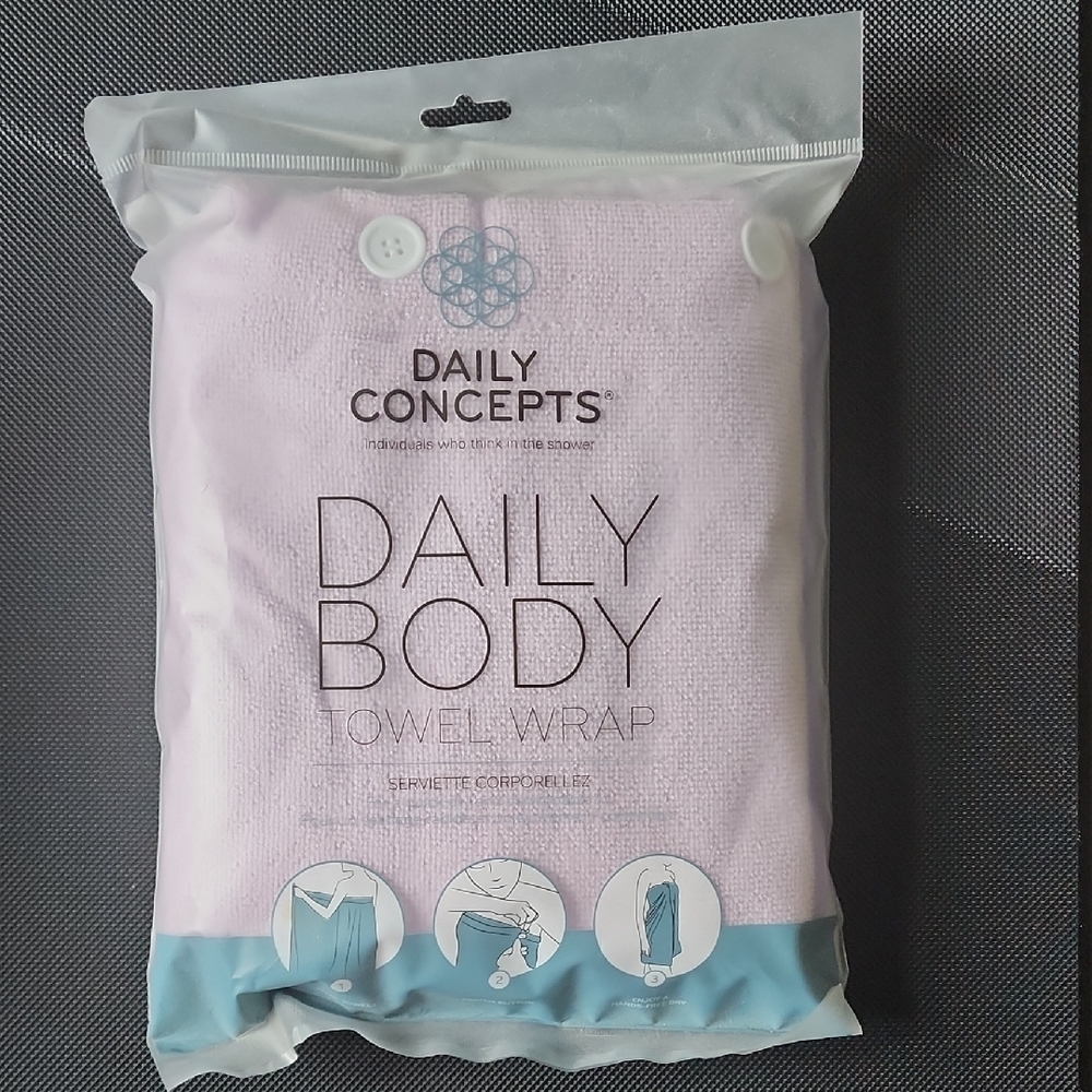 Daily Concepts Light Purple Towel Wrap